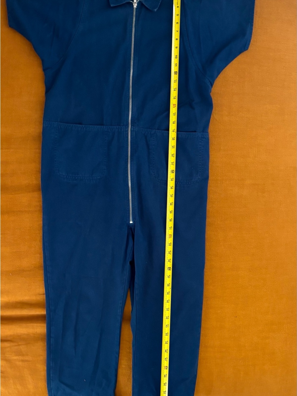 Rachel Comey Cobalt Blue  Zip-Front Short-Sleeve Jumpsuit Size 4 - Picture 7 of 9